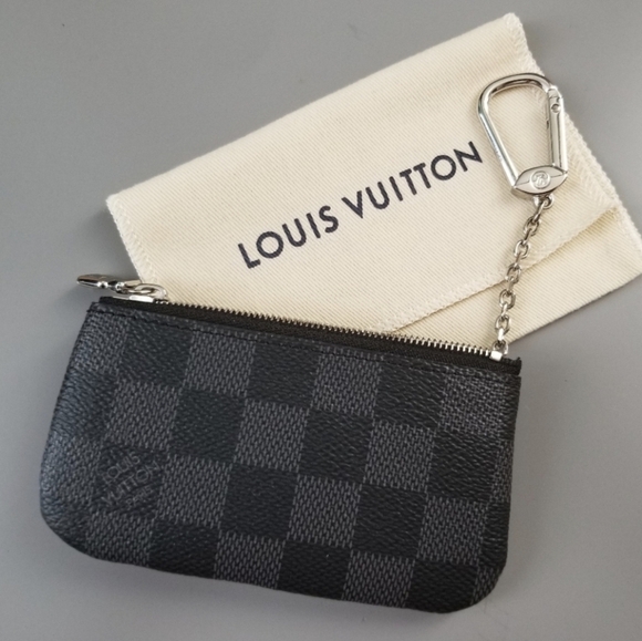 LOUIS VUITTON Key pouch cleft Graphite print/ BRAND NEW - Picture 1 of 16